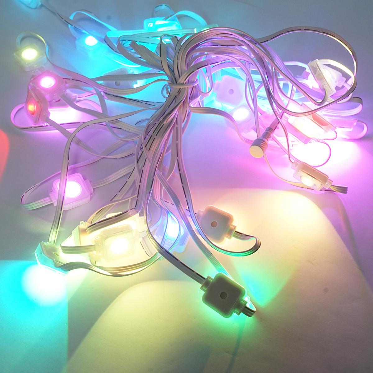 Kit lumini decorative smart RGBIC 15m pentru exterior cu telecomanda, control vocal, aplicatie Surplife - imagine 4