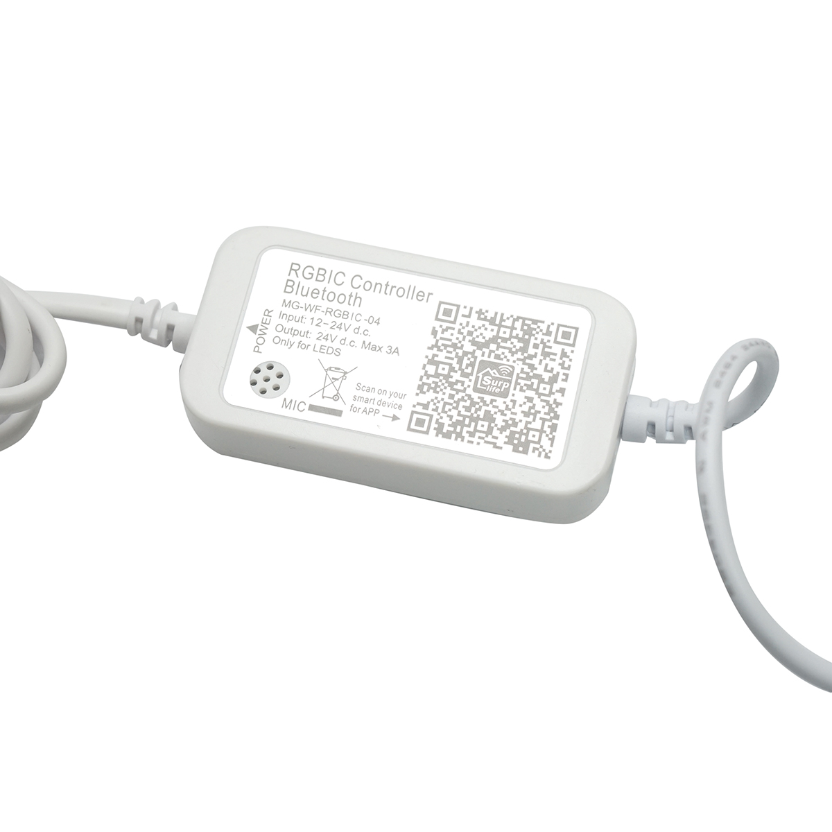 Kit lumini decorative smart RGBIC 15m pentru exterior cu telecomanda, control vocal, aplicatie Surplife - imagine 5