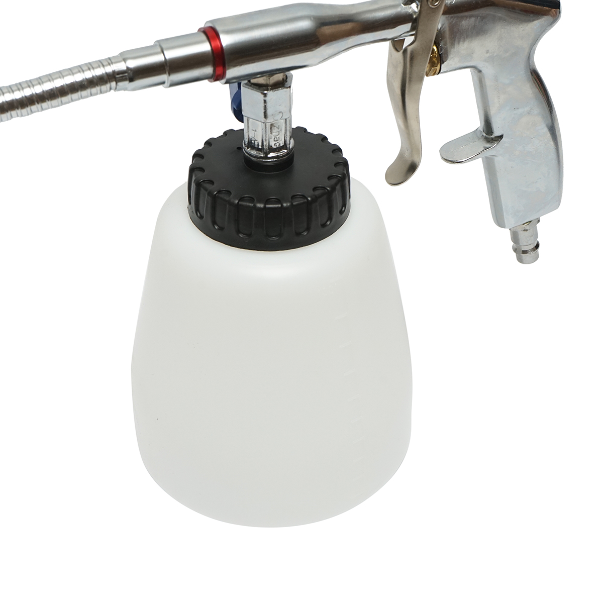 Pistol curatare motor cu aer comprimat tip Tornador, furtun metalic flexibil, rezervor 1L - imagine 6