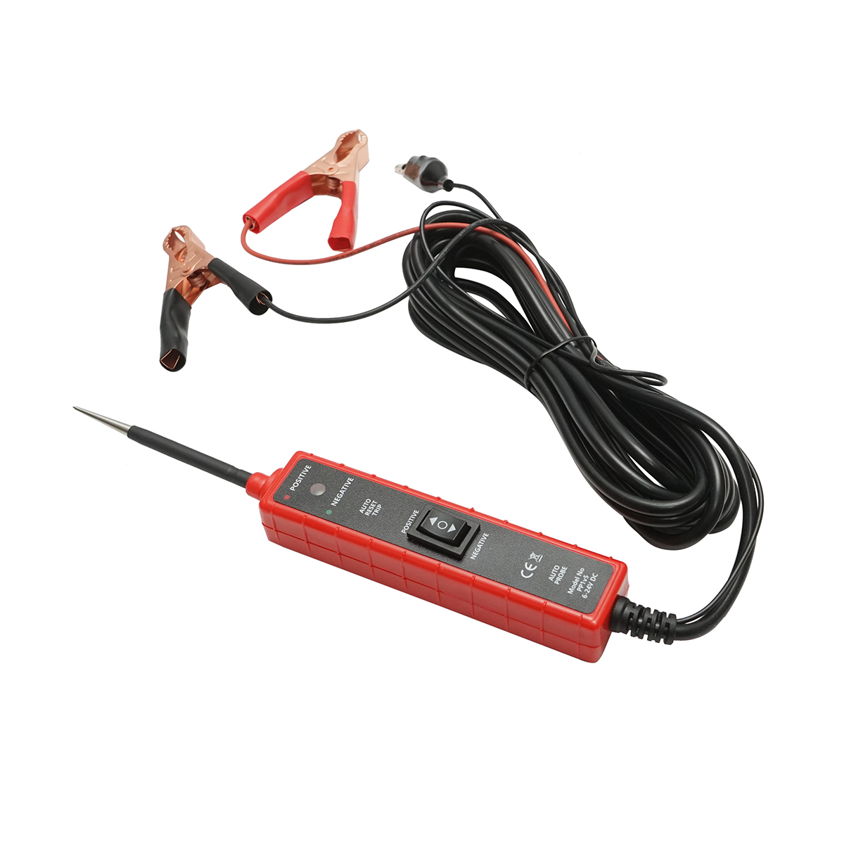 Tester tensiune circuite electrice 6V-24V DC, protectie supracurent 7A, cablu 4m Breckner Germany