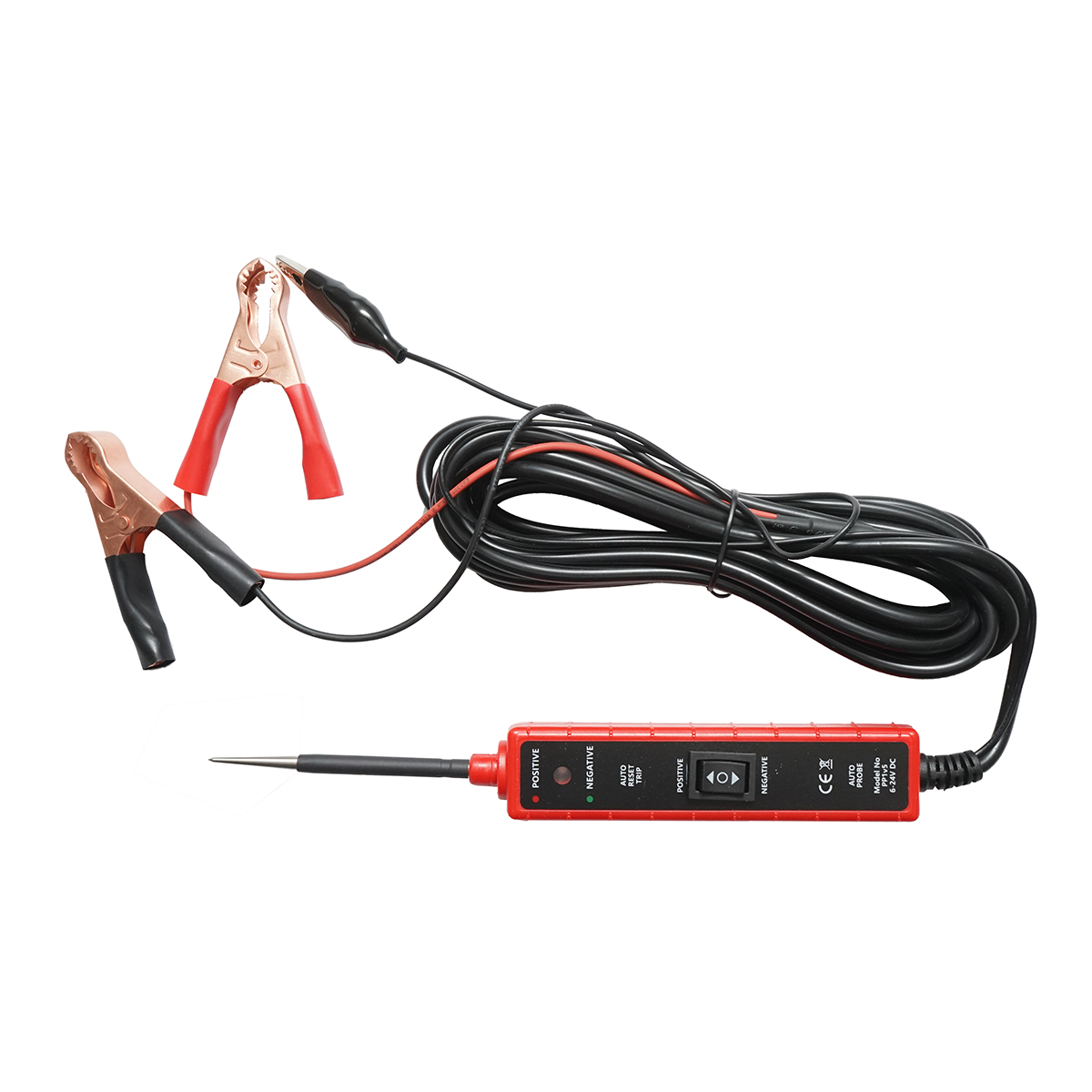 Tester tensiune circuite electrice 6V-24V DC, protectie supracurent 7A, cablu 4m Breckner Germany - imagine 2
