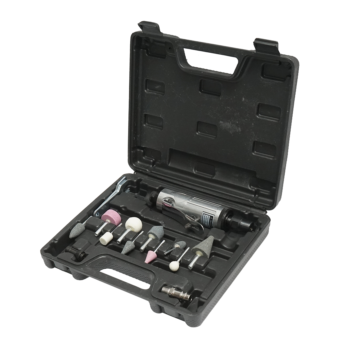 Trusa polizor drept pneumatic biax  25000rpm, presiune 6.3 bar 16 piese Breckner Germany - imagine 2