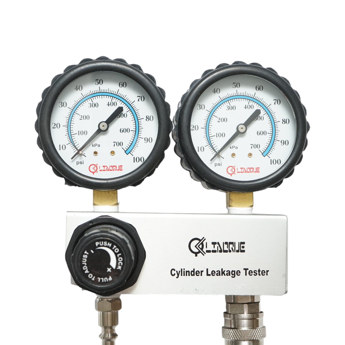 Trusa tester etansare compresie cilindru motor benzina, 3 adaptoare 10, 12, 18mm, furtun 600mm Breckner Germany - imagine 4