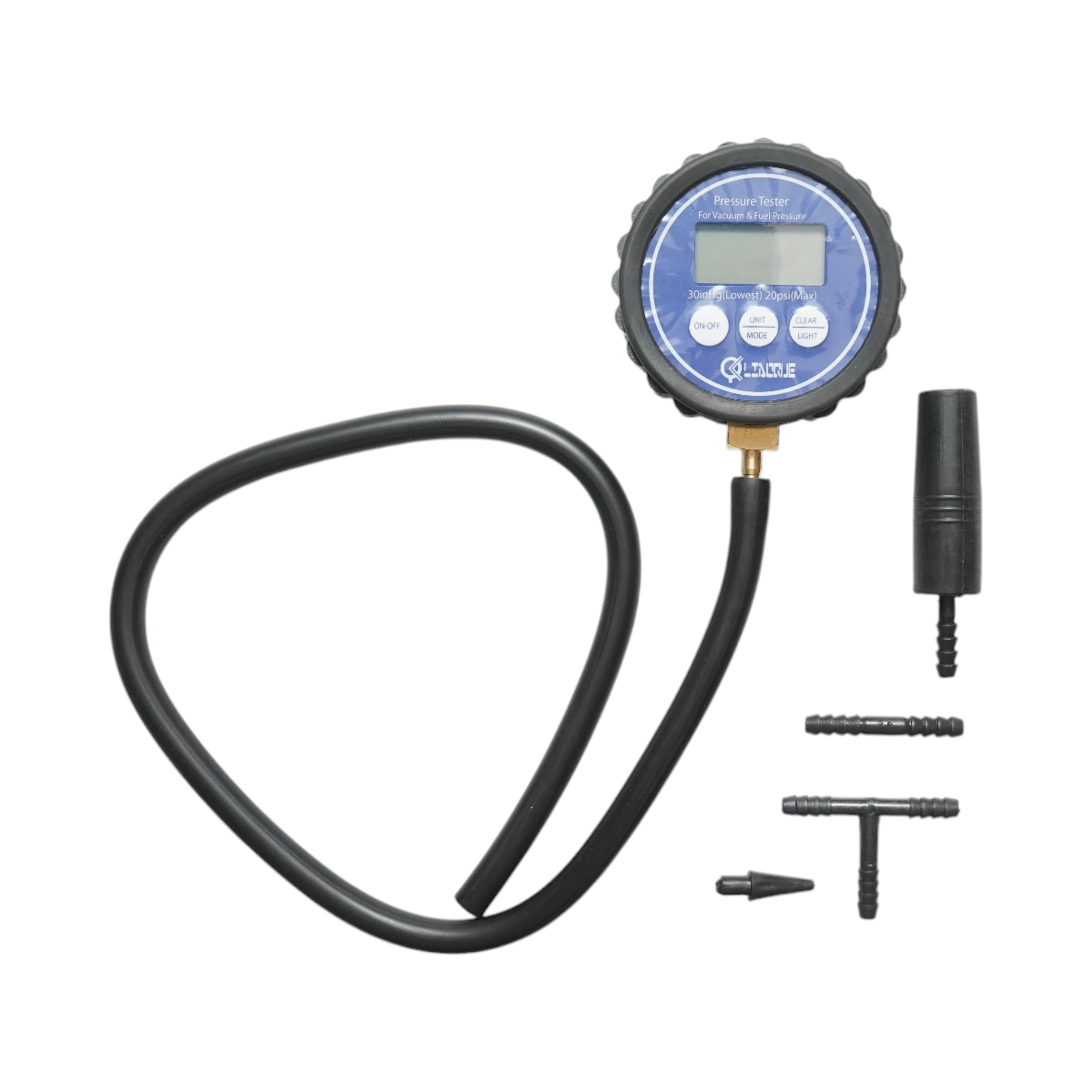 Trusa tester presiune combustibil si vacuum (vid), manometru digital 0-20 PSI Breckner Germany - imagine 2