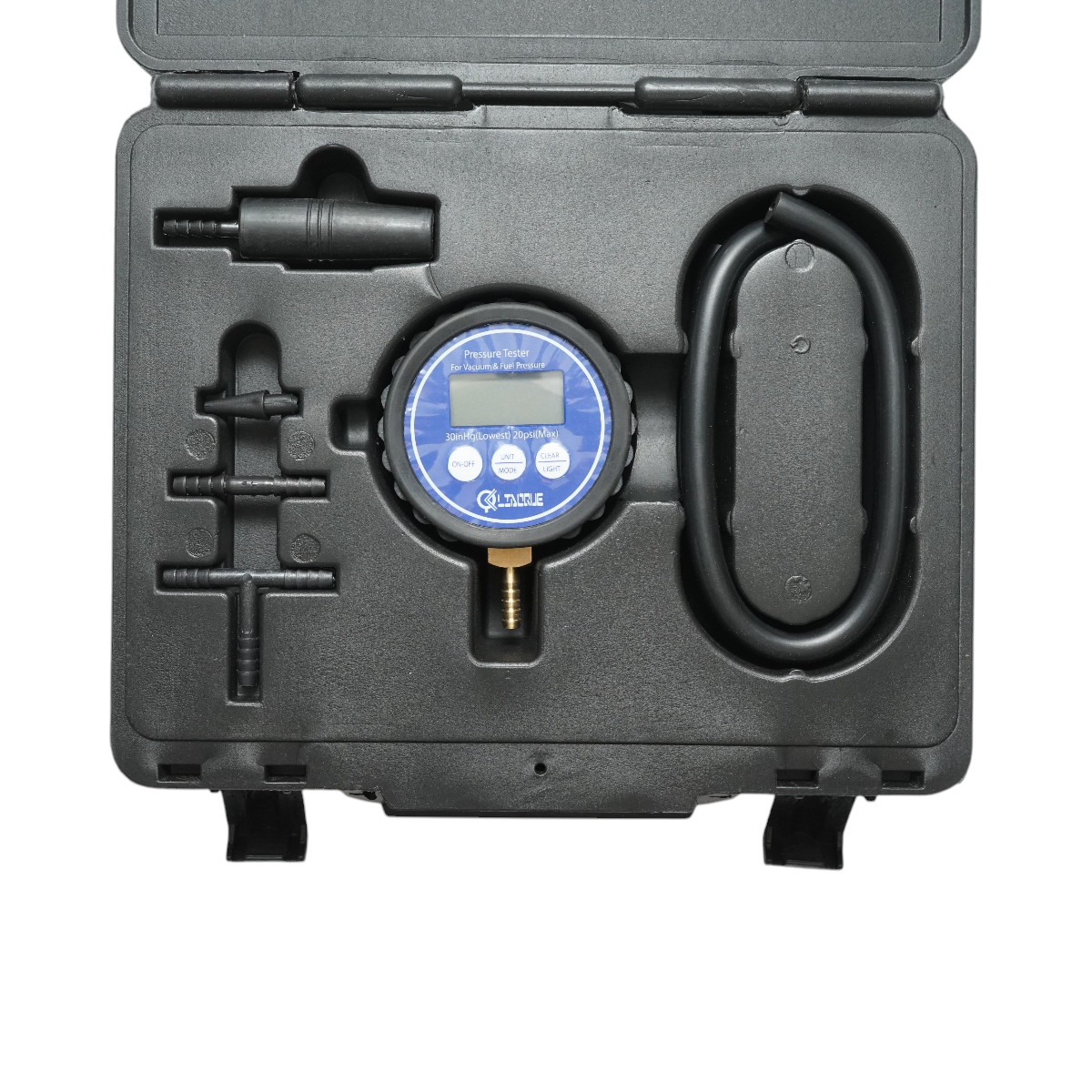 Trusa tester presiune combustibil si vacuum (vid), manometru digital 0-20 PSI Breckner Germany - imagine 3