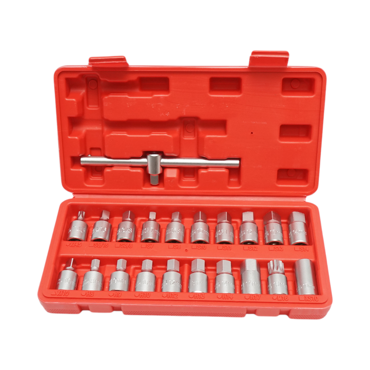 Trusa chei busoane baie ulei cu profil patrat, hex, torx 21 piese Breckner Germany