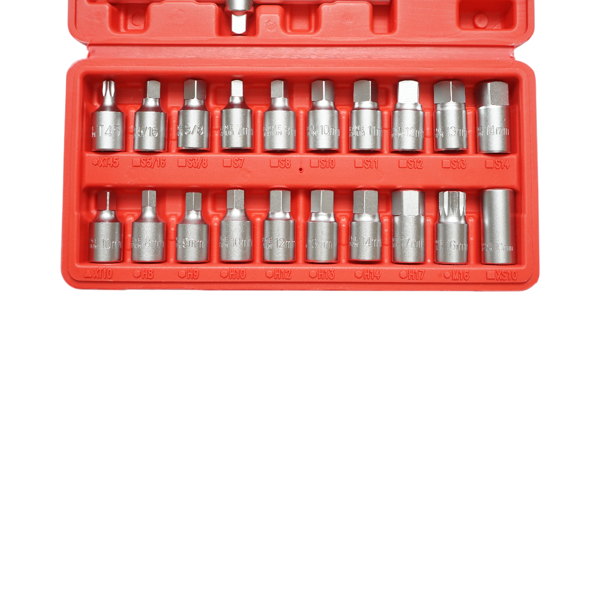 Trusa chei busoane baie ulei cu profil patrat, hex, torx 21 piese Breckner Germany - imagine 3