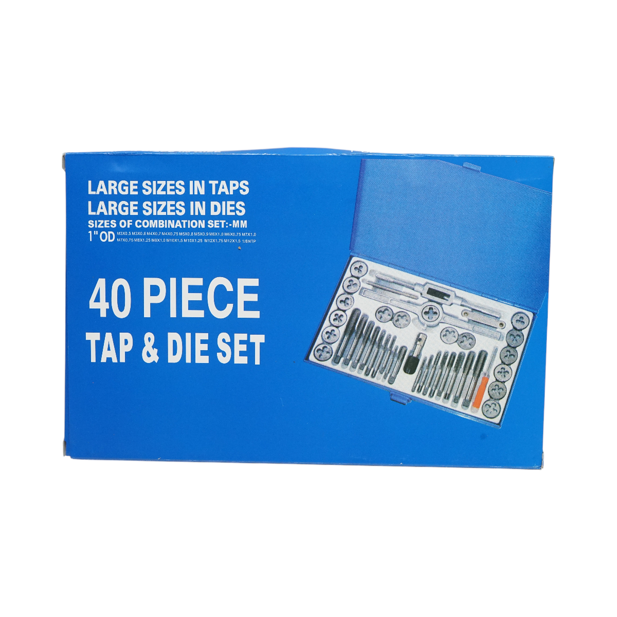 Trusa tarozi si filiere metrice M3-M12mm 40 piese Breckner Germany - imagine 4