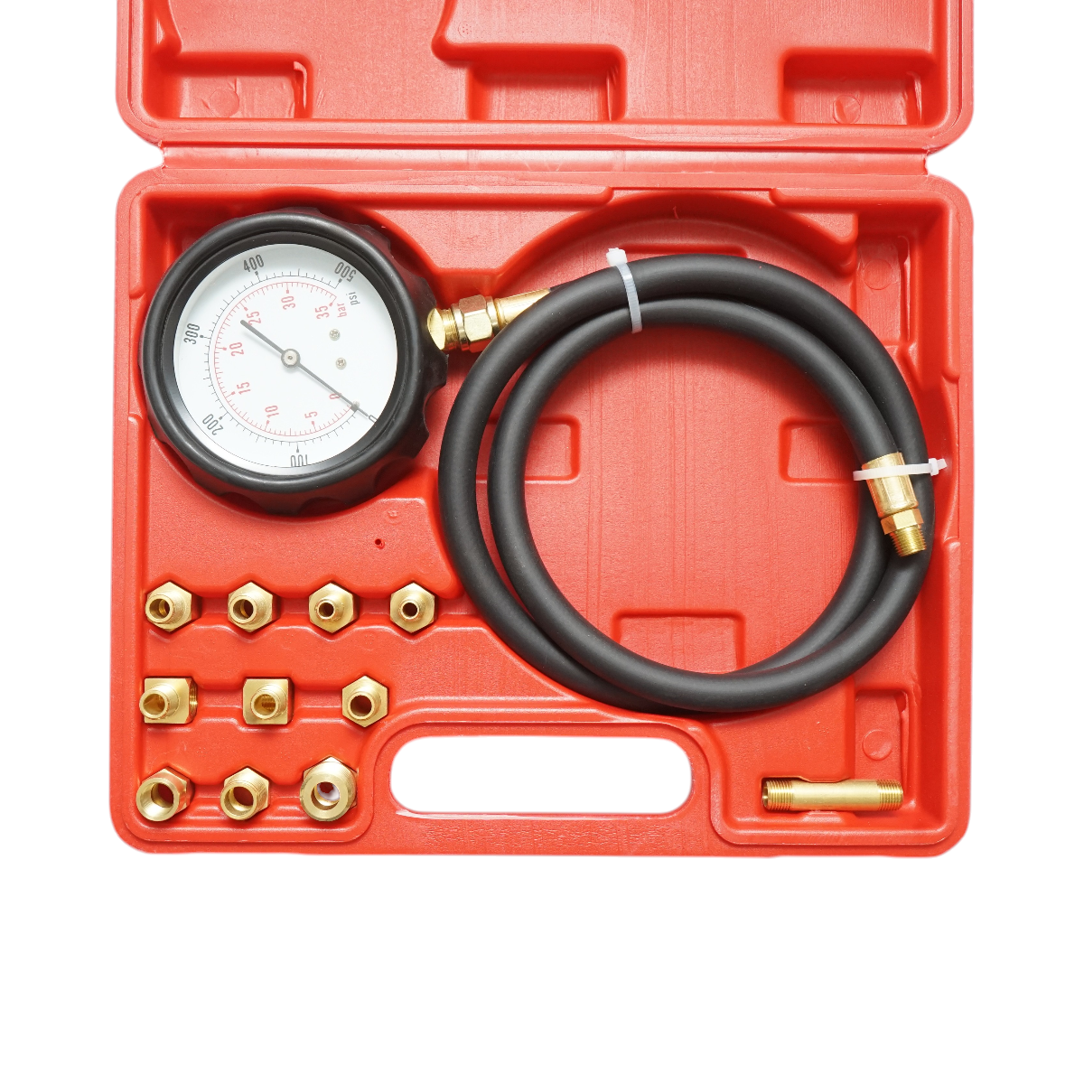 Trusa tester verificare presiune ulei motor 0-35 bar universala 12 piese Breckner Germany - imagine 2