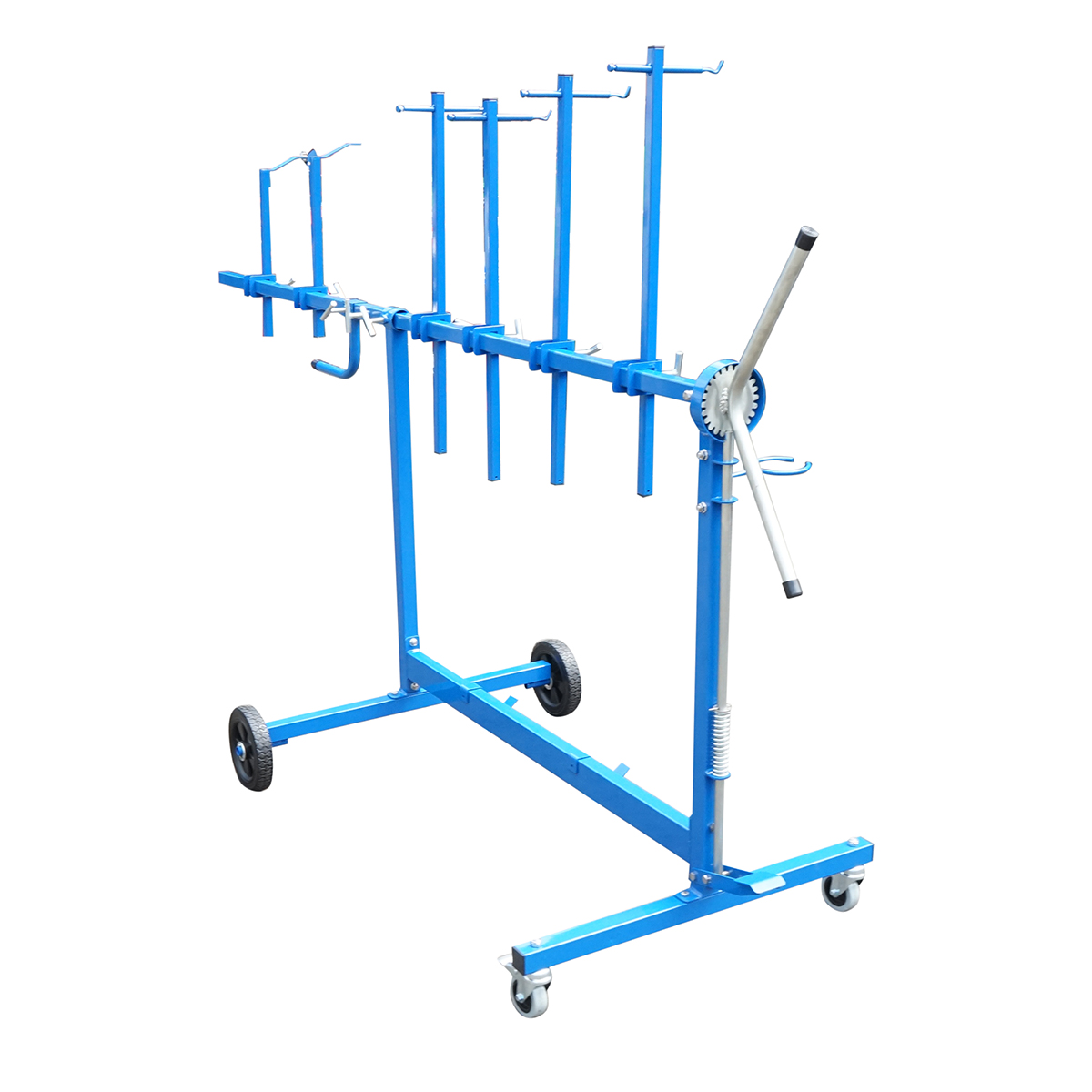 Stand rotativ mobil vopsire elemente caroserie auto cu 6 brate reglabile - imagine 3