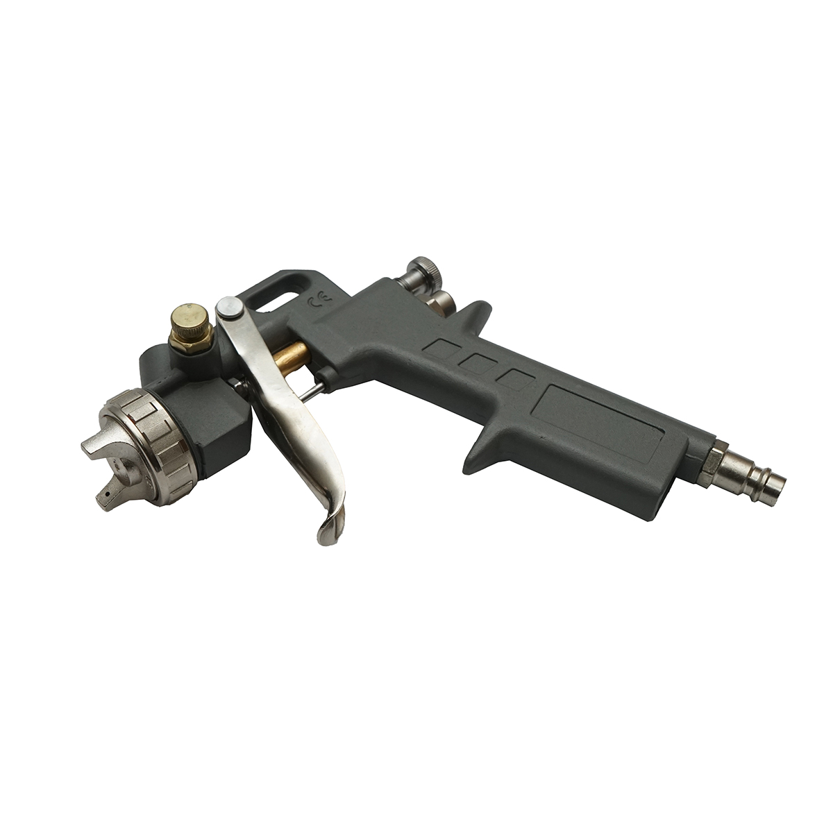 Set 5 piese aer comprimat cu furtun spiralat 5m, pistol spalat, vopsit, umflat si suflat aer Breckner Germany - imagine 6