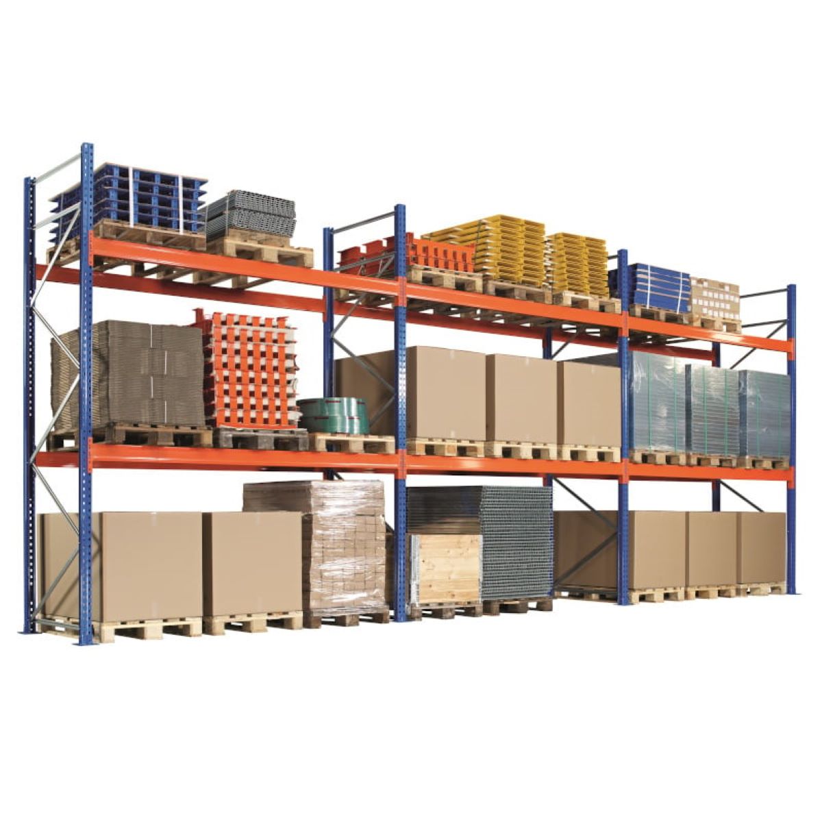 Raft depozitare paleti pe 3 nivele, 29.7m lungime, 1m adancime, 3.2m inaltime, capacitate 99 paleti (9x11) - imagine 2