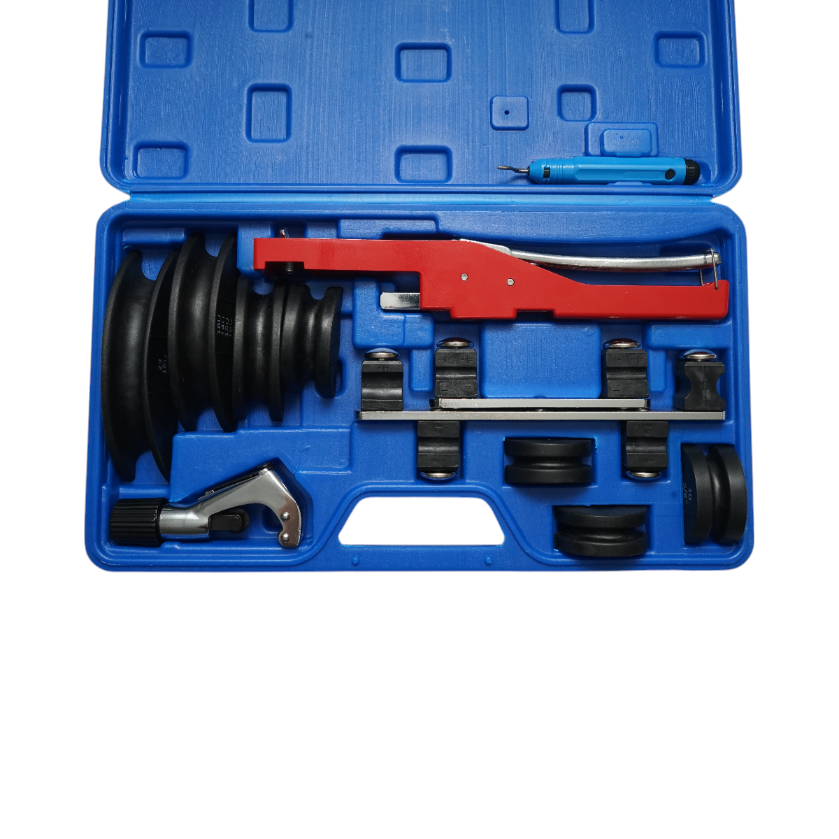 Trusa indoit tevi HVAC/R 6-22 cu taietor 4-28mm si debavurator Breckner Germany - imagine 3