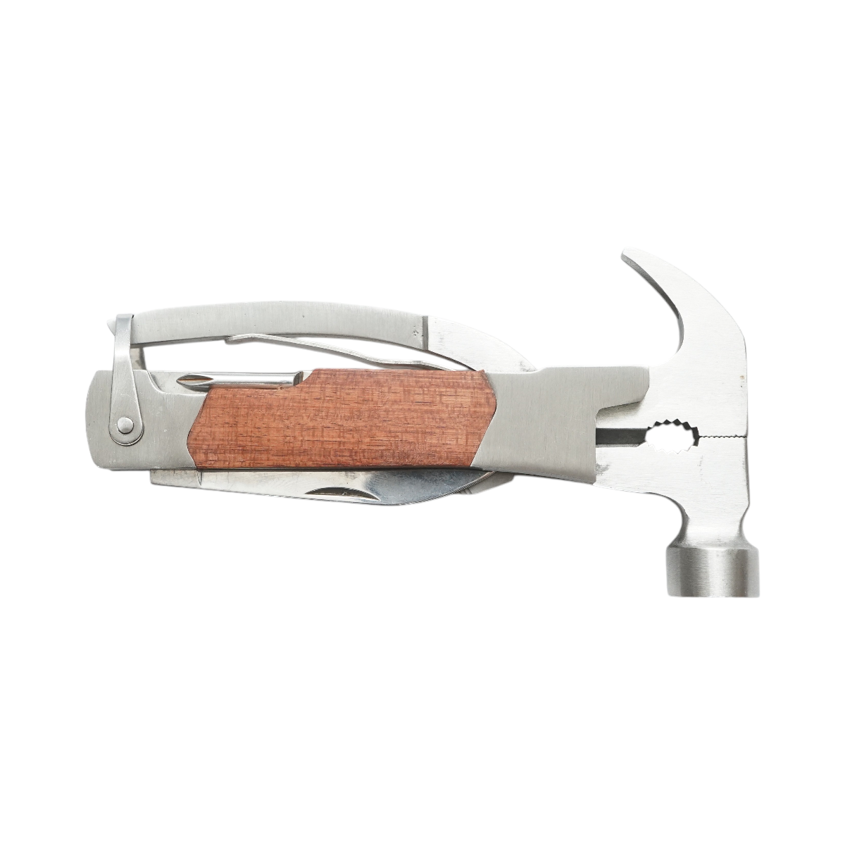 Cleste multifunctional pliabil 8 in 1 din otel inoxidabil cu maner din lemn 210mm - imagine 4