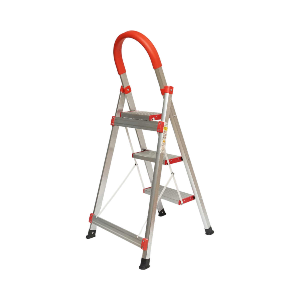 Scara aluminiu pliabila, 3 trepte antiderapante, inaltime 68cm, sarcina maxima 130Kg - imagine 4