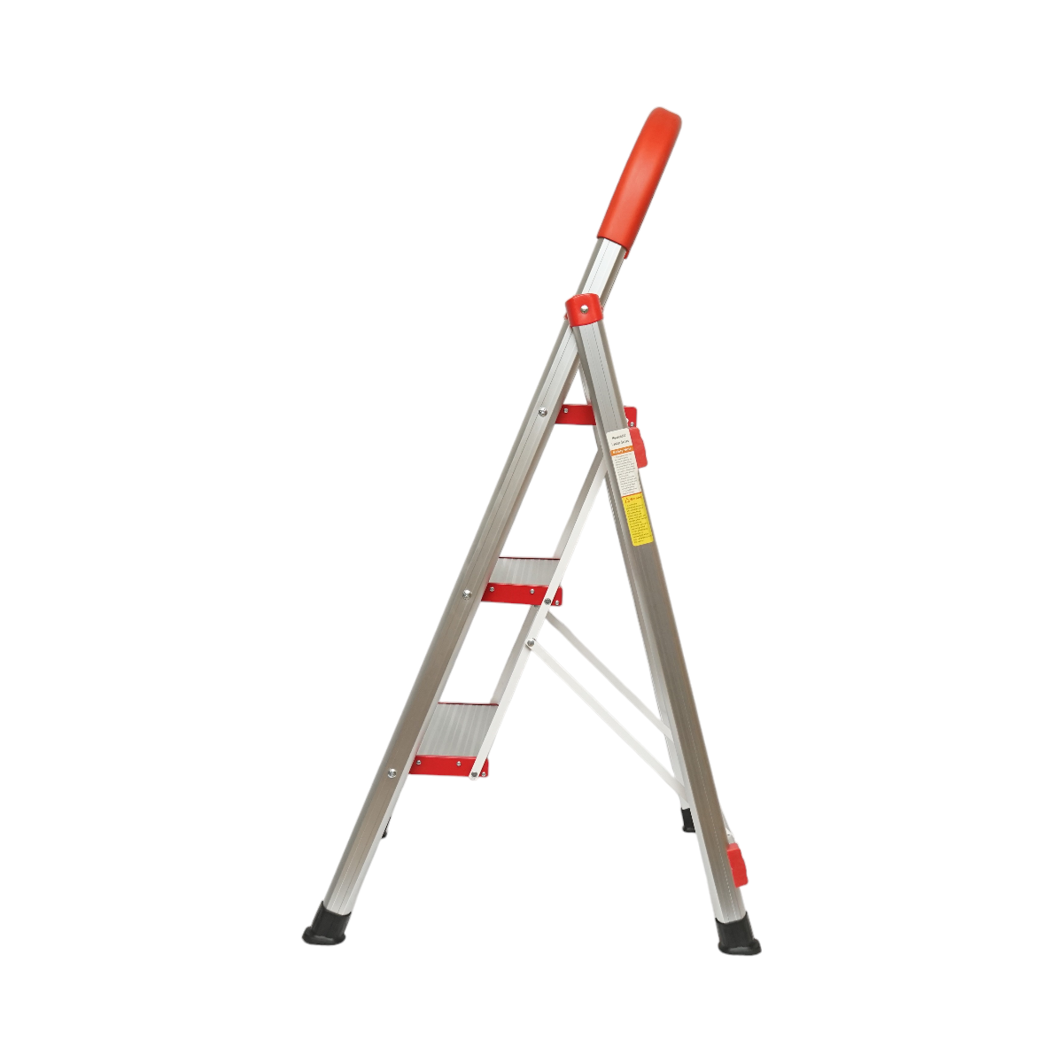 Scara aluminiu pliabila, 3 trepte antiderapante, inaltime 68cm, sarcina maxima 130Kg - imagine 6