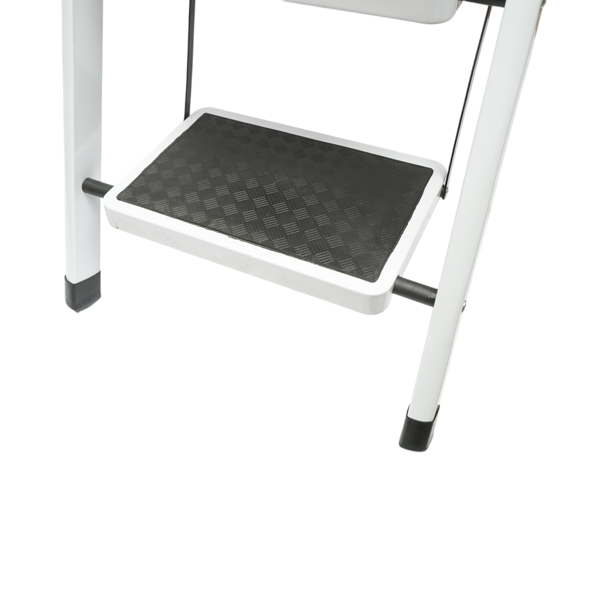 Scara metalica pliabila, 5 trepte cauciuc antiderapant, inaltime 154cm, sarcina maxima 150Kg - imagine 8