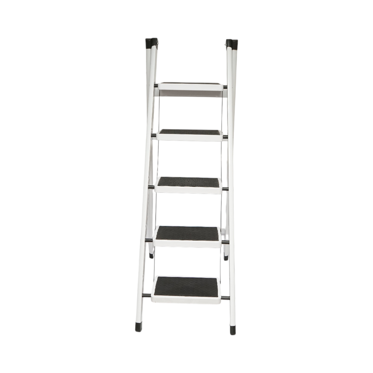 Scara metalica pliabila, 5 trepte cauciuc antiderapant, inaltime 154cm, sarcina maxima 150Kg - imagine 6