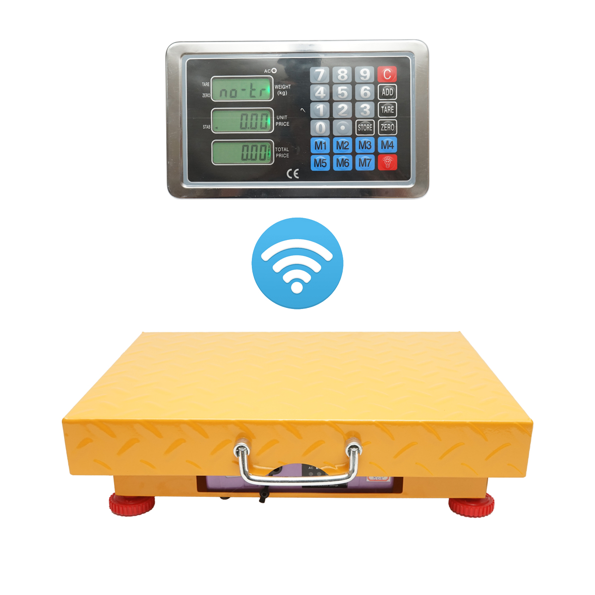 Cantar electronic de podea 150 kg fara fir cu display WiFi, platforma 32x42cm Breckner Germany