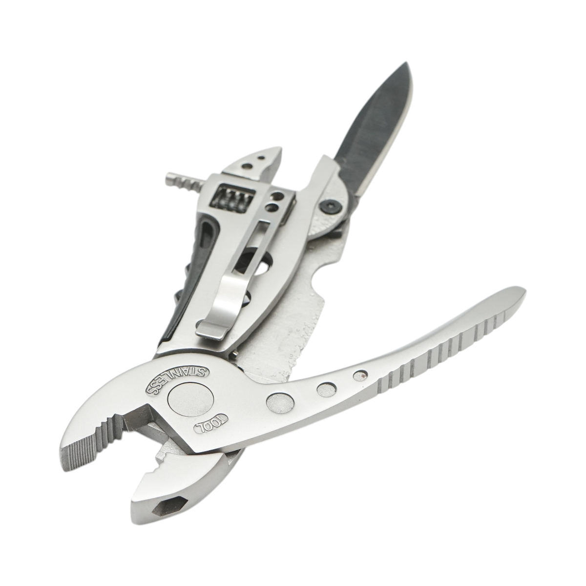 Cleste multifunctional pliabil din otel inoxidabil 175mm - imagine 3