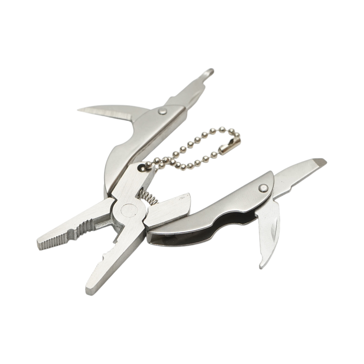 Cleste multifunctional pliabil tip breloc 50mm - imagine 4