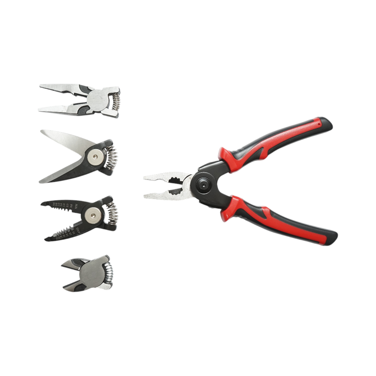 Set multifunctional 5 in 1 cu foarfeca, cleste patent taiere, sertizare, sfic, dezizolare cabluri - imagine 2