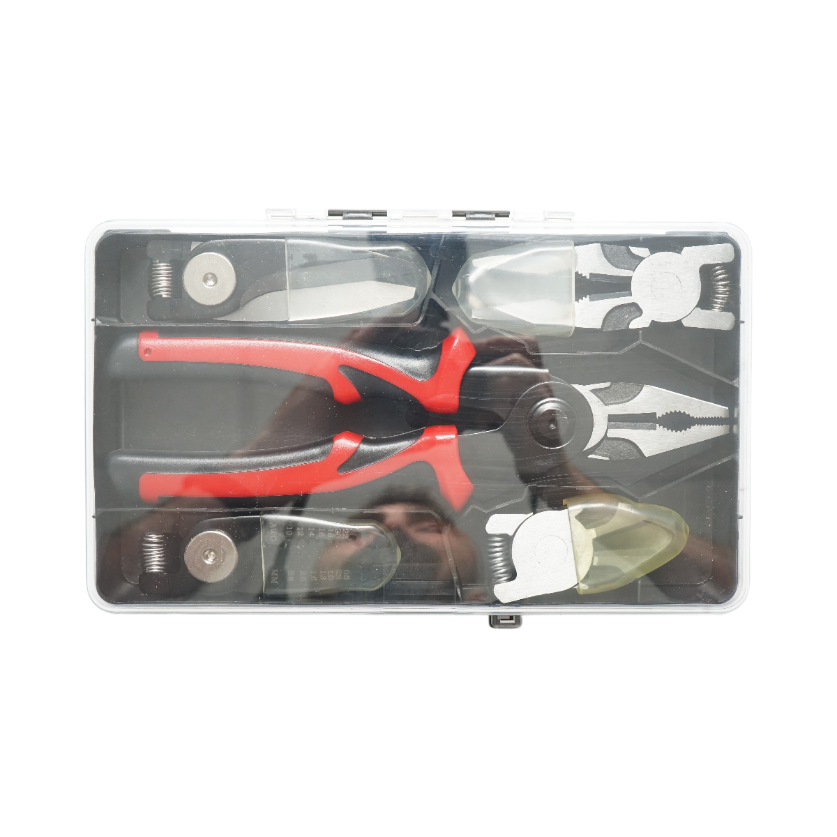 Set multifunctional 5 in 1 cu foarfeca, cleste patent taiere, sertizare, sfic, dezizolare cabluri - imagine 3