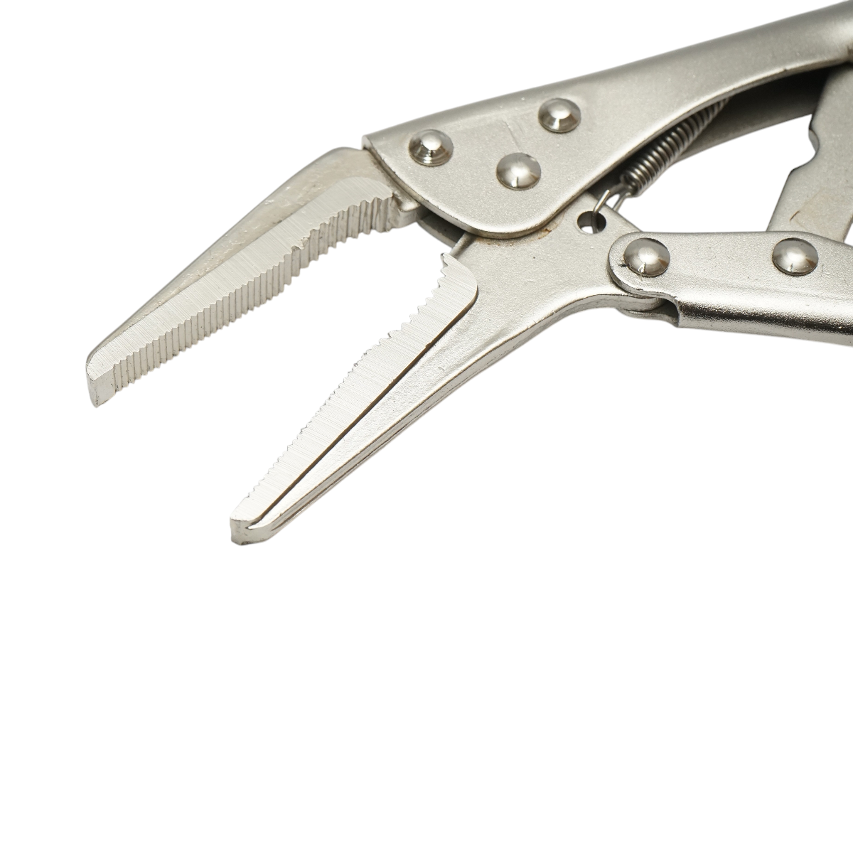 Cleste autoblocant cu falci curbate tip V 250mm Cr-V - imagine 5