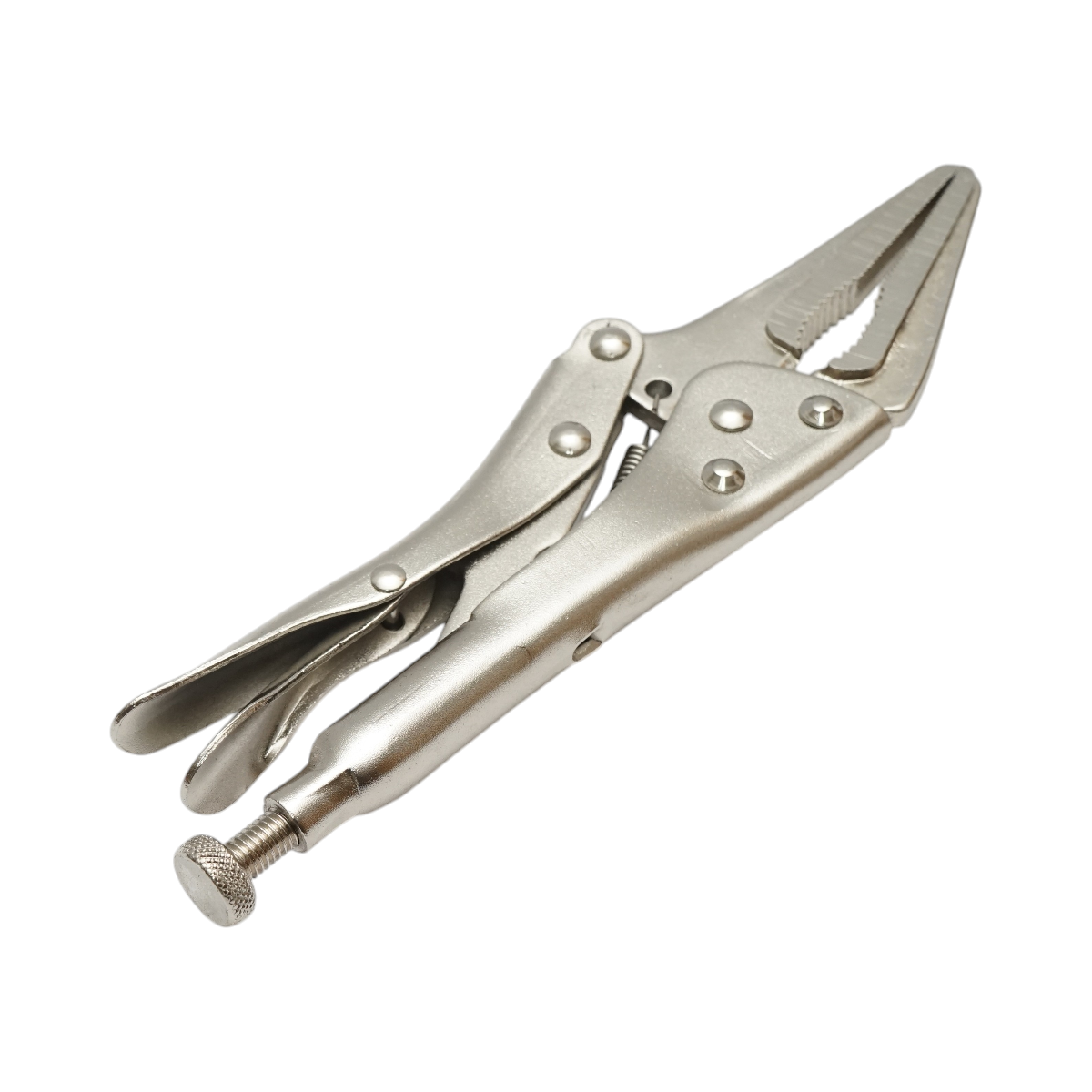 Cleste autoblocant cu falci curbate tip V 250mm Cr-V - imagine 3