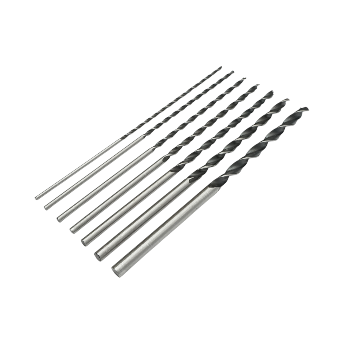 Set 7 burghie 4-12mm, lungime 300mm cu tija cilindrica pentru lemn - imagine 4