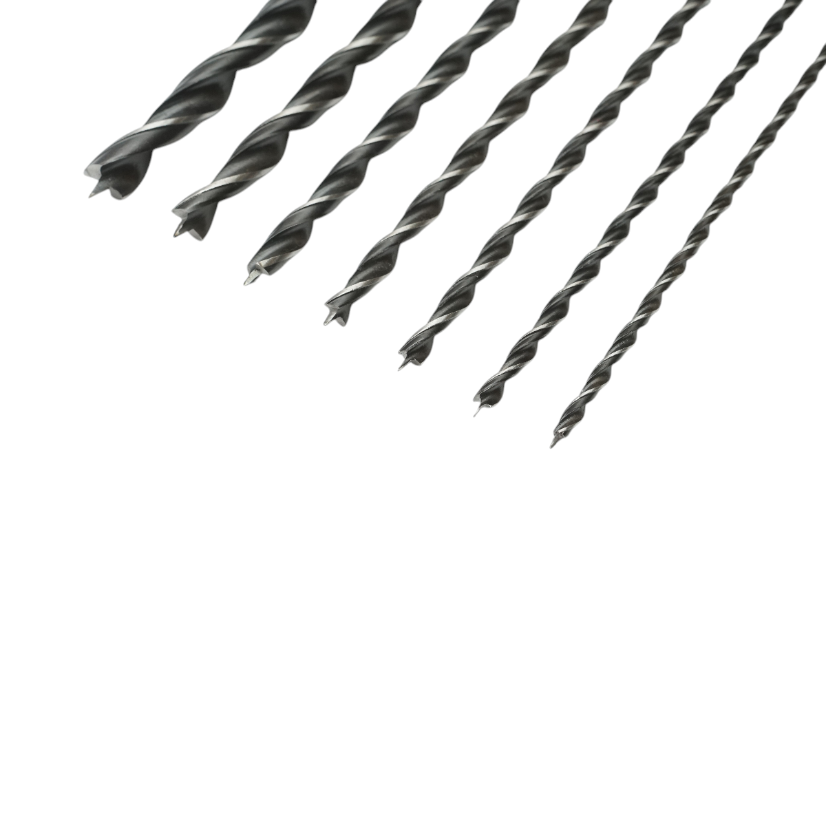 Set 7 burghie 4-12mm, lungime 300mm cu tija cilindrica pentru lemn - imagine 5