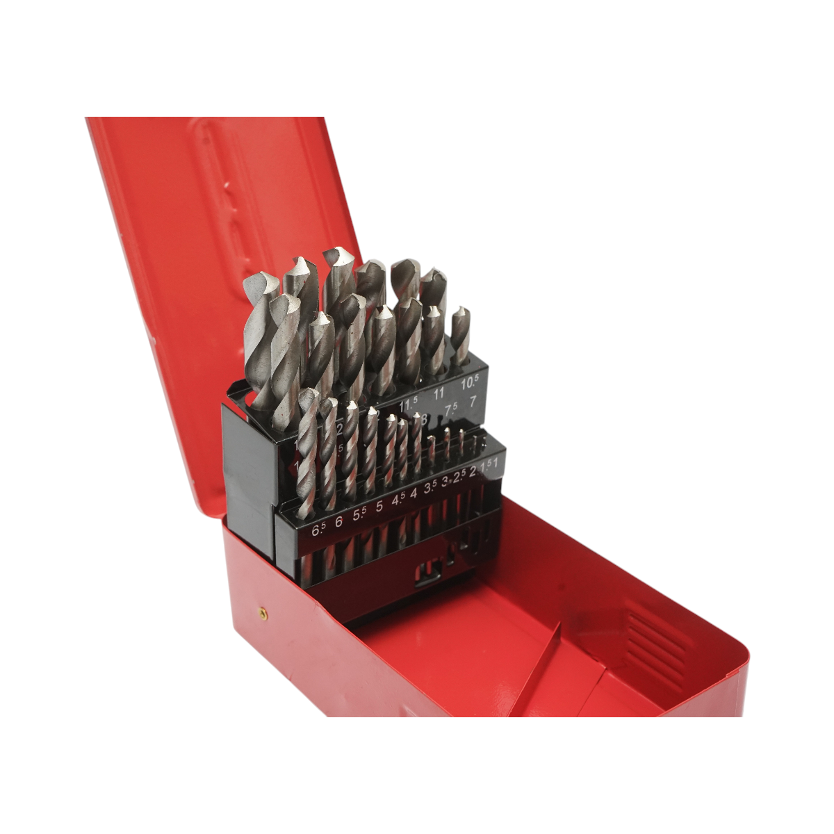 Set 25 burghie elicoidale 1-13mm pentru metal cu tija cilindrica - imagine 6