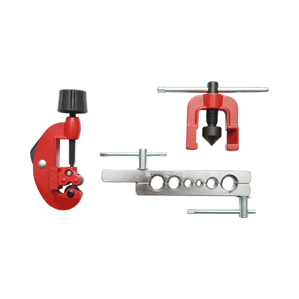 Set bercluire tevi 6-15mm HVAC/R cu taietor si debavurator 3-28mm Breckner Germany