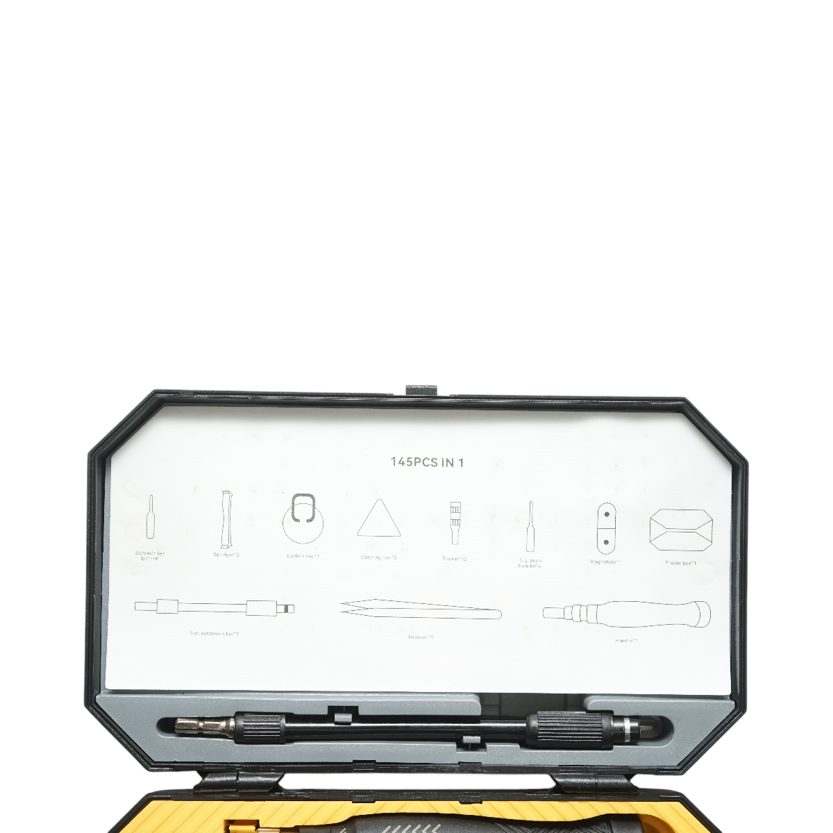 Trusa surubelnita de precizie profesionala cu biti torx, hex, cruce pentru electronice 145 piese Cr-V - imagine 6