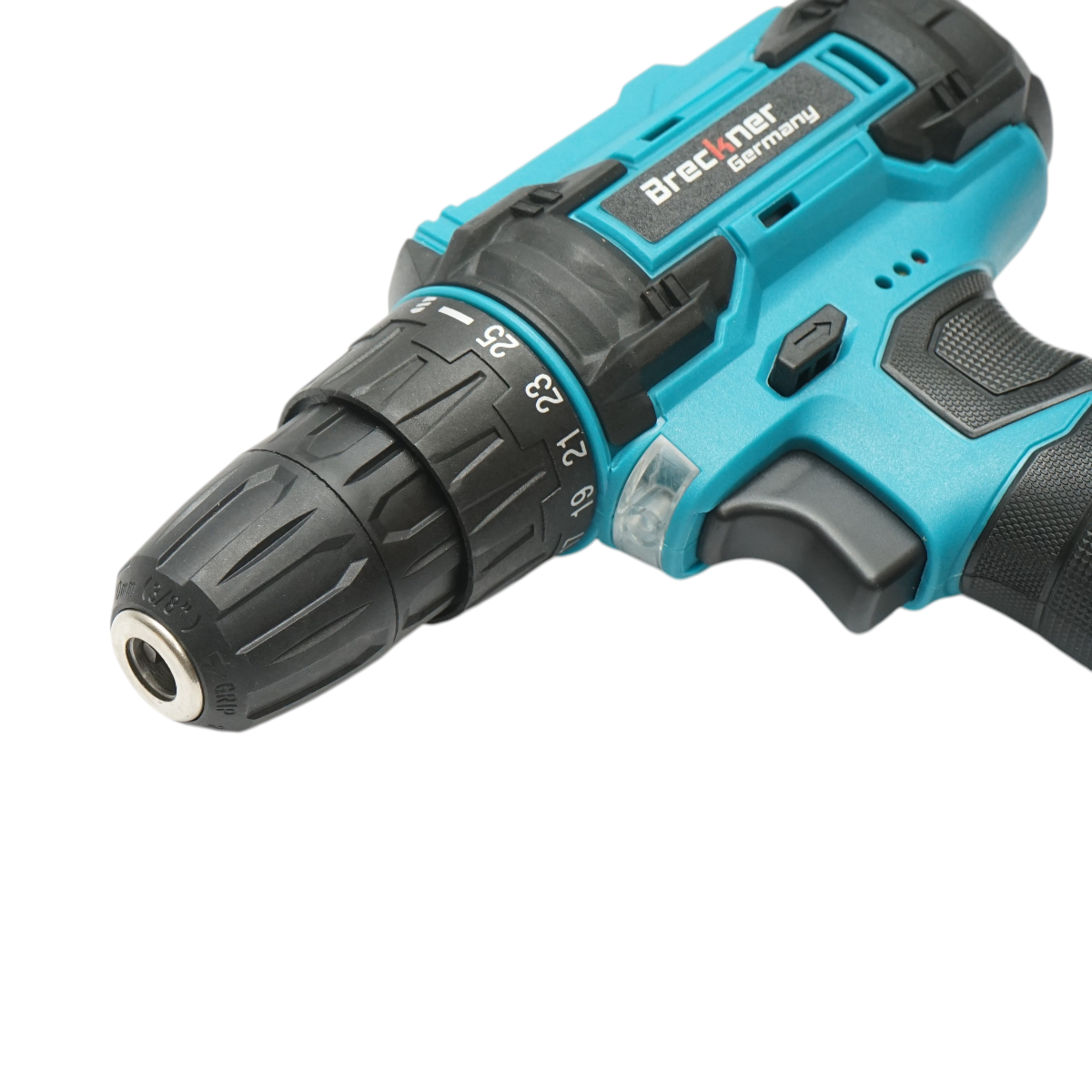 Masina de gaurit si insurubat cu 2 acumulatori 12V, 1.3Ah Li-ion, LED, cuplu 18-35Nm, mandrina 10mm, 0-350/1350rpm Breckner Germany - imagine 12