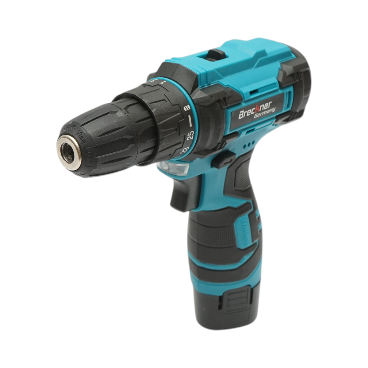 Masina de gaurit si insurubat cu 2 acumulatori 12V, 1.3Ah Li-ion, LED, cuplu 18-35Nm, mandrina 10mm, 0-350/1350rpm Breckner Germany - imagine 6