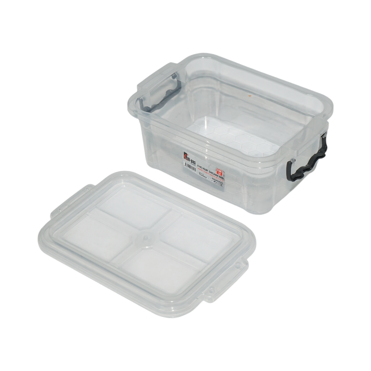 Cutie depozitare 0.8L transparenta cu capac din plastic 160x120x70mm - imagine 5