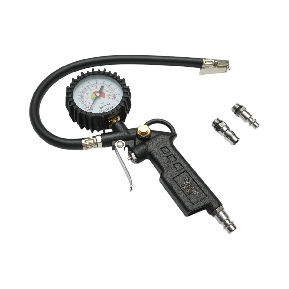 Pistol umflat roti cu furtun si manometru mecanic 0-12 bar Hoteche - imagine 5