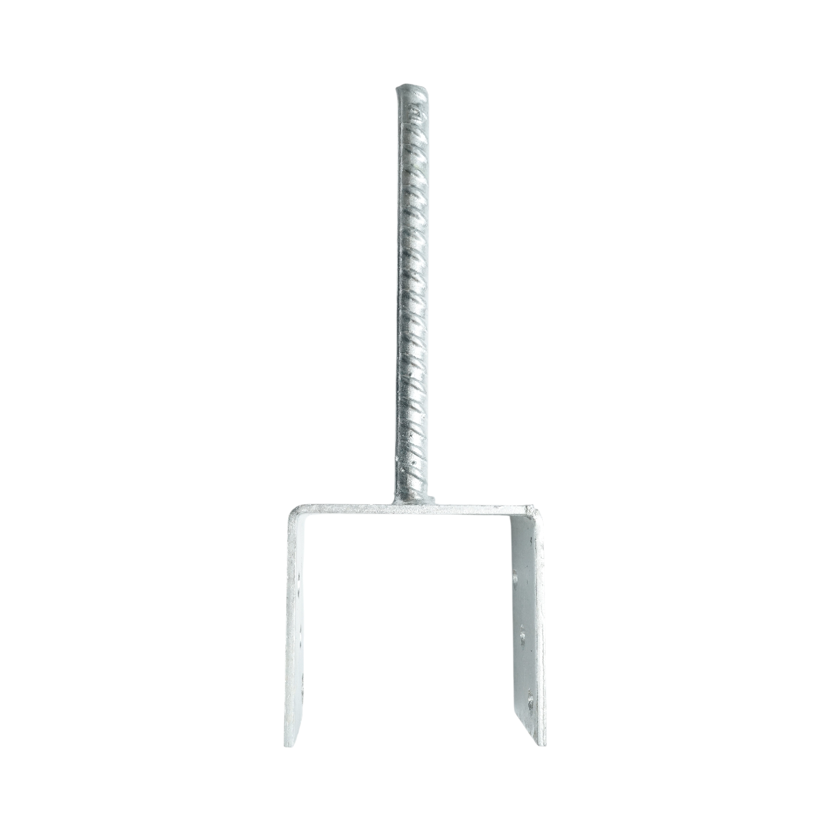Papuc reazem cu tija 101x60x102mm, grosime 4mm, otel zincat - imagine 5