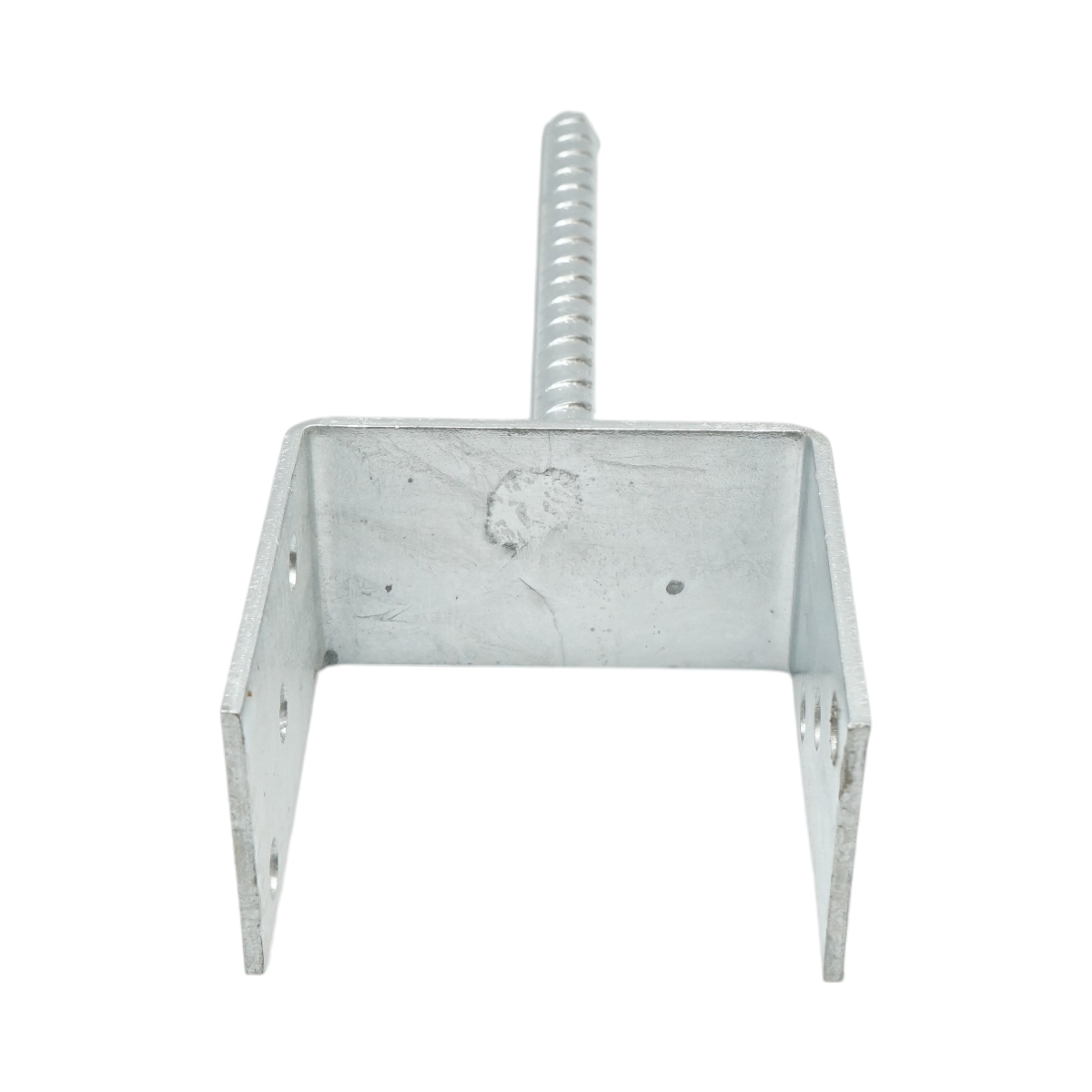 Papuc reazem cu tija 101x60x102mm, grosime 4mm, otel zincat - imagine 3