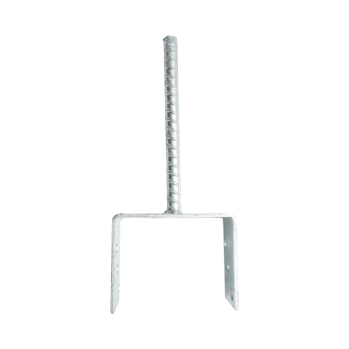 Papuc reazem cu tija 121x60x102mm, grosime 4mm, otel zincat - imagine 5