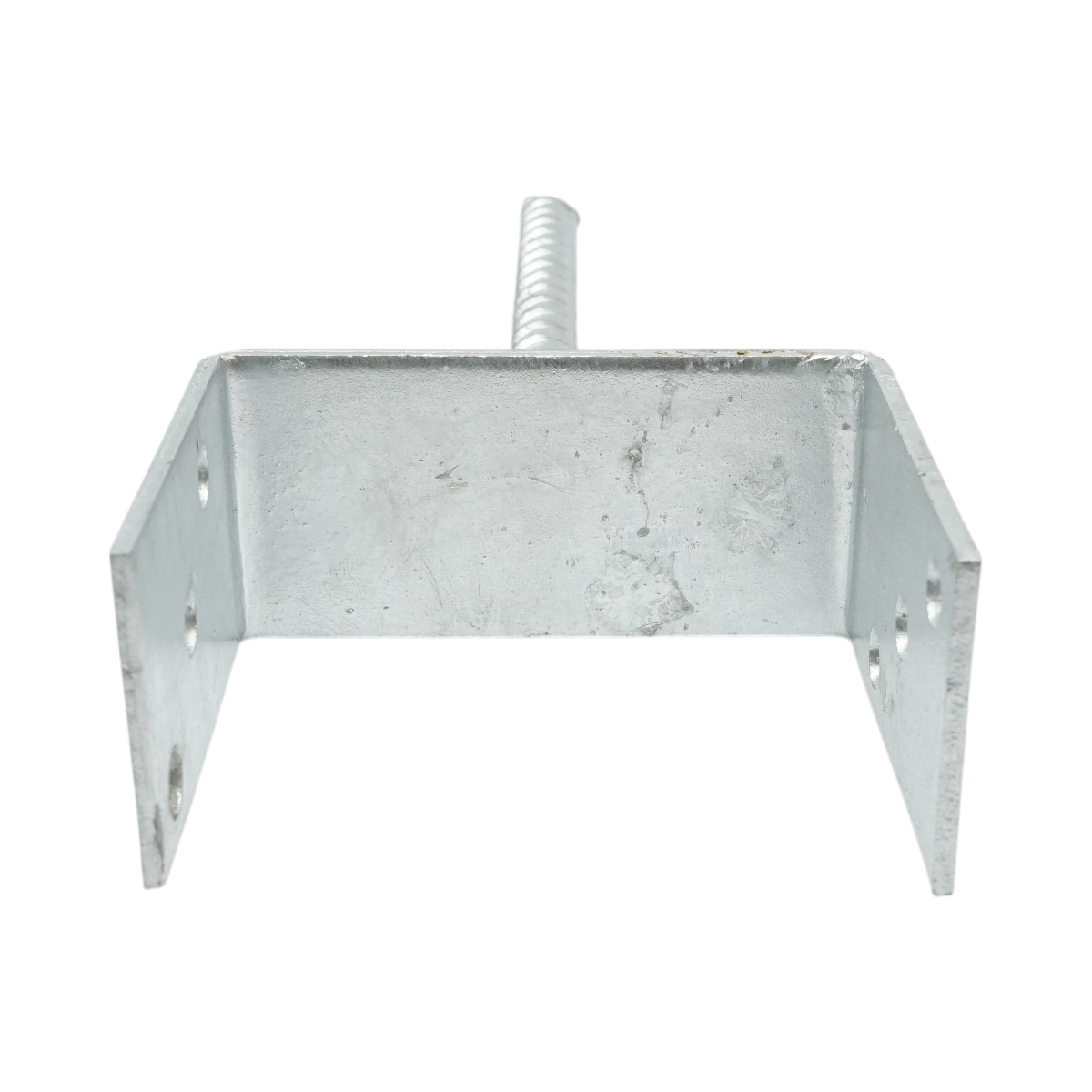 Papuc reazem cu tija 121x60x102mm, grosime 4mm, otel zincat - imagine 3