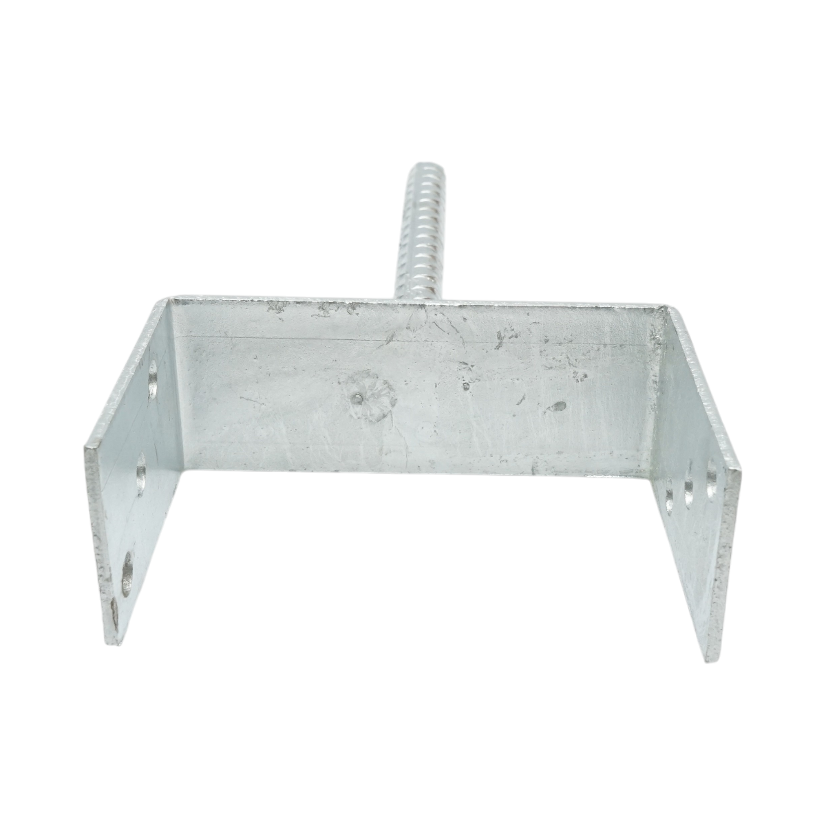 Papuc reazem cu tija 151x60x125mm, grosime 4mm, otel zincat - imagine 3