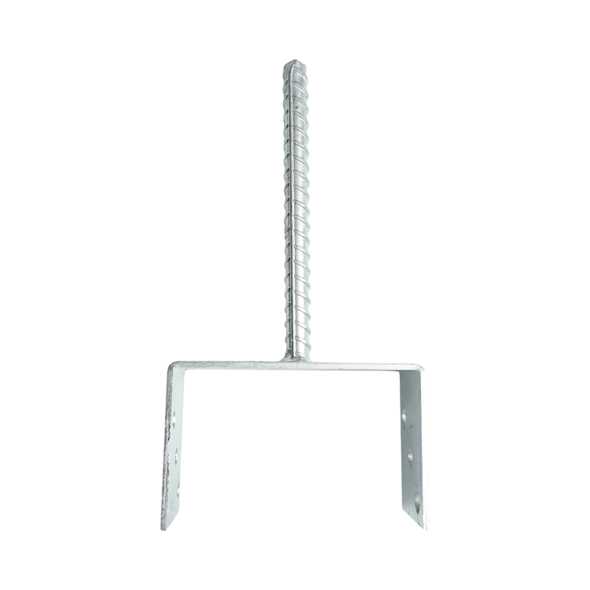 Papuc reazem cu tija 151x60x125mm, grosime 4mm, otel zincat - imagine 5