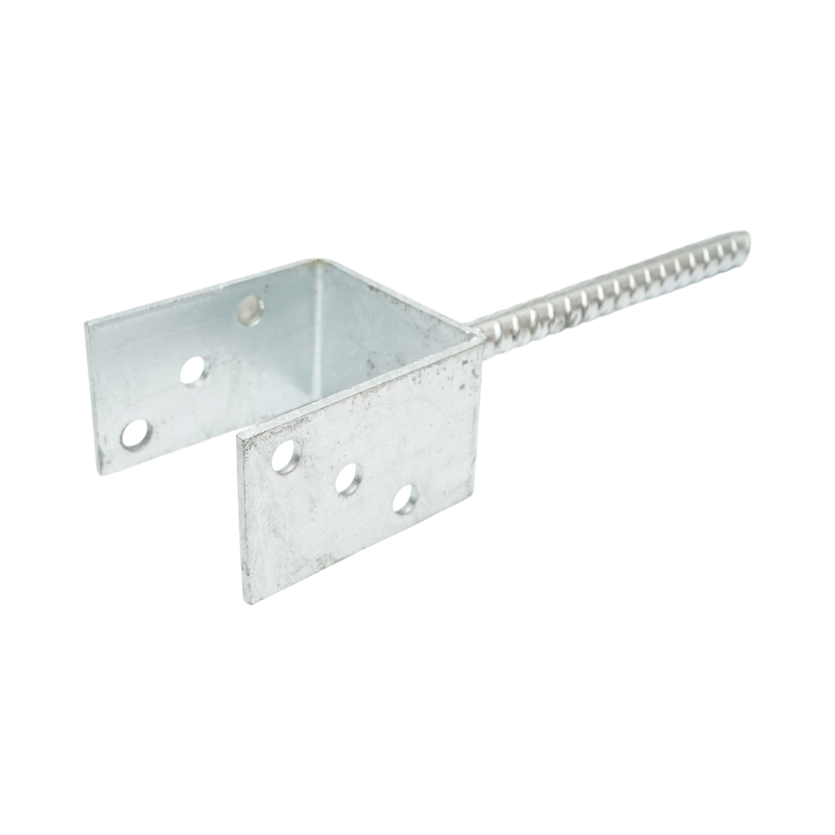 Papuc reazem cu tija 81x60x102mm, grosime 4mm, otel zincat - imagine 2