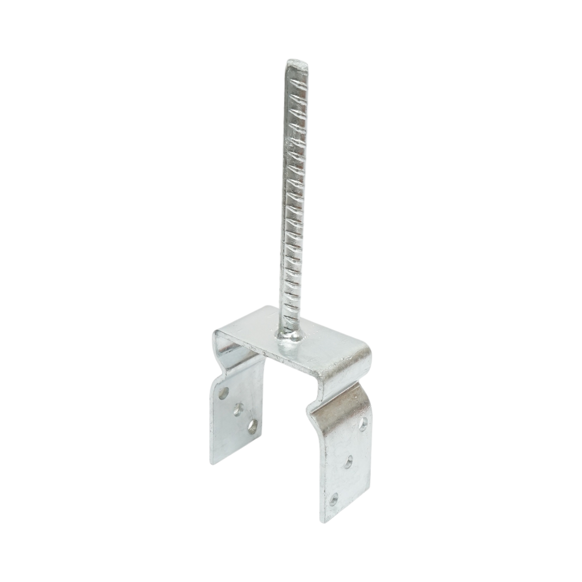 Papuc reazem cu tija 101x60x125mm, grosime 5mm, otel zincat - imagine 3
