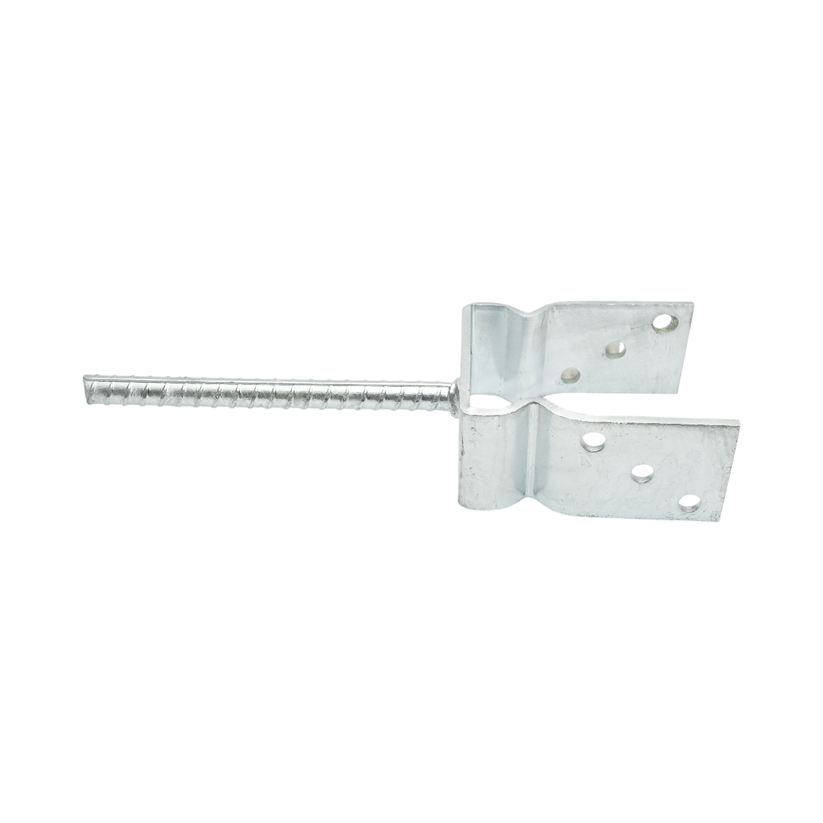 Papuc reazem cu tija 101x60x125mm, grosime 5mm, otel zincat - imagine 2