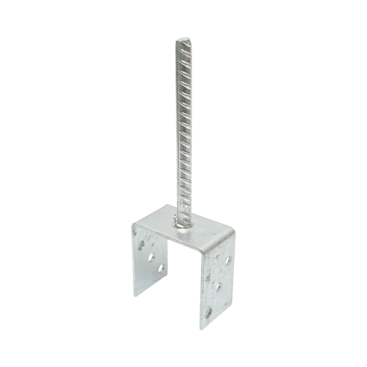 Papuc reazem cu tija 91x60x102mm, grosime 4mm, otel zincat - imagine 3