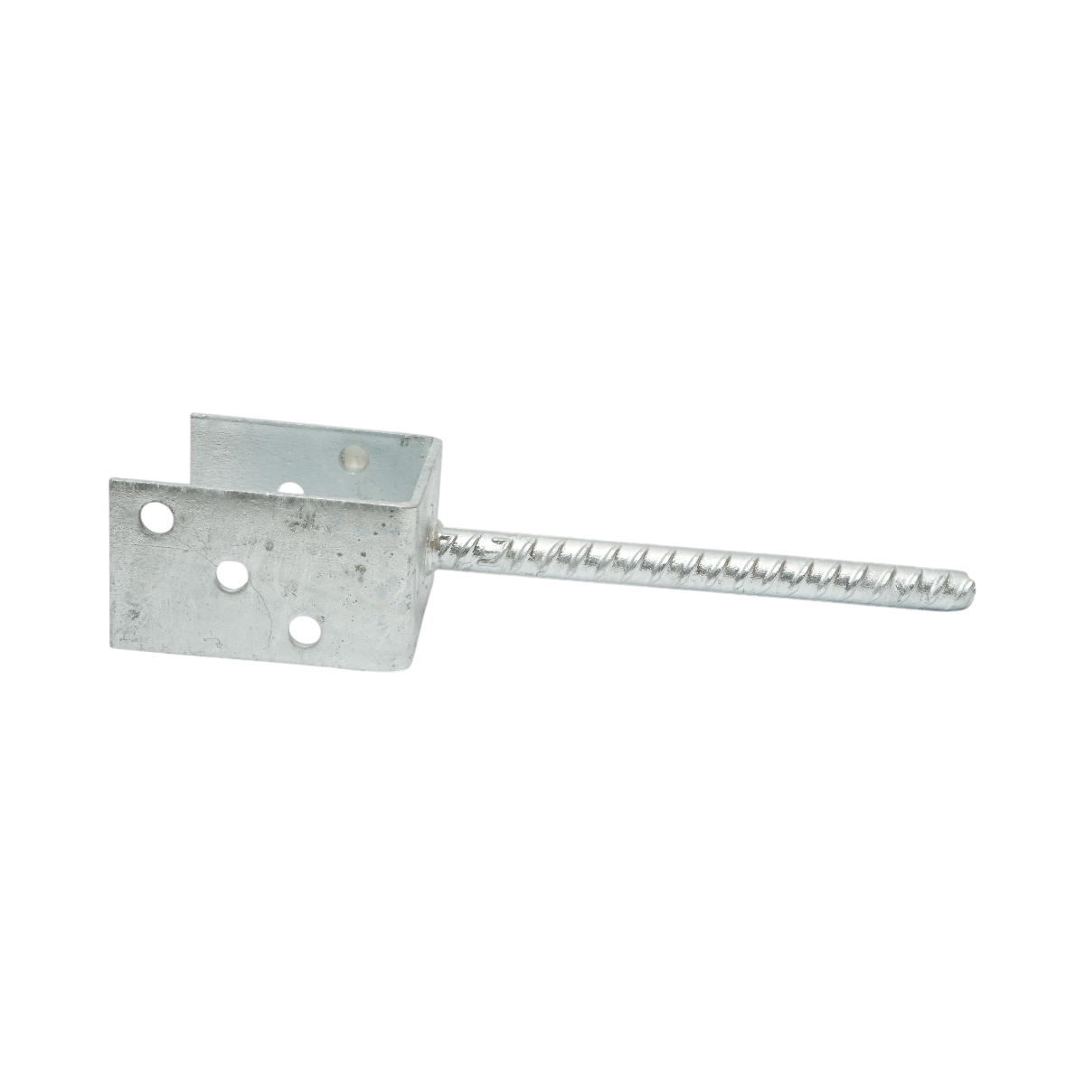 Papuc reazem cu tija 91x60x102mm, grosime 4mm, otel zincat - imagine 2