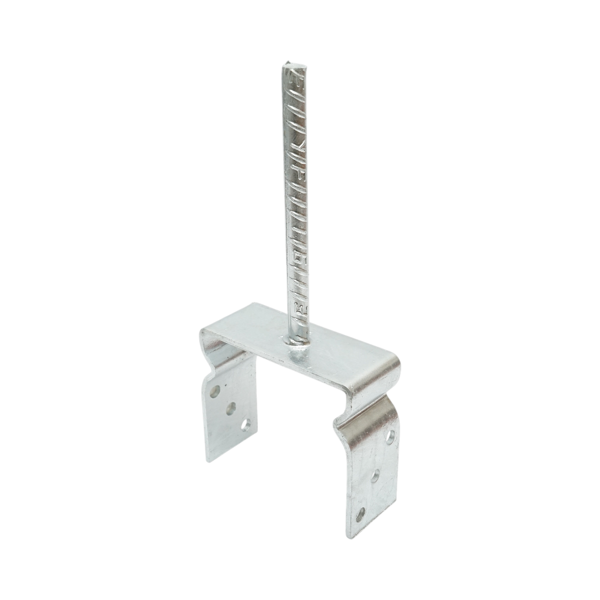 Papuc reazem cu tija 141x60x125mm, grosime 5mm, otel zincat - imagine 3